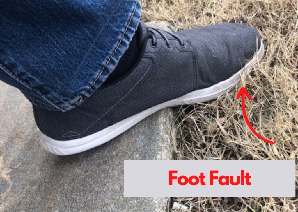 foot fault example